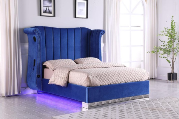Alexis BLue LED Bluetooth Bed